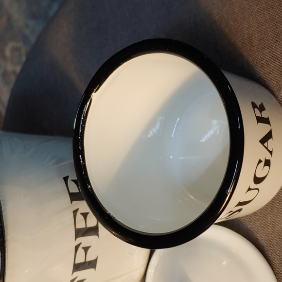 🆕 ☕Last Set....  Metal Coffee Bar Pair of Canisters. - Picture 6 of 6